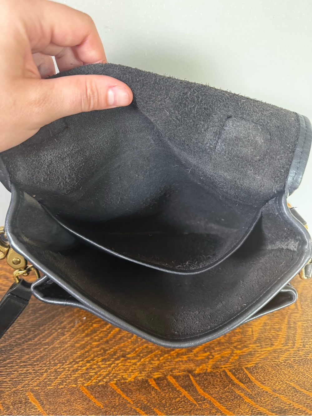 Vintage Coach Black Legacy Station Bag 5130 Crossbody USA Made - Picture 11 of 14